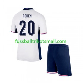 Fußballtrikots England Phil Foden 20 Kinder EURO 2024 Kurzarm Heimtrikotsatz kaufen